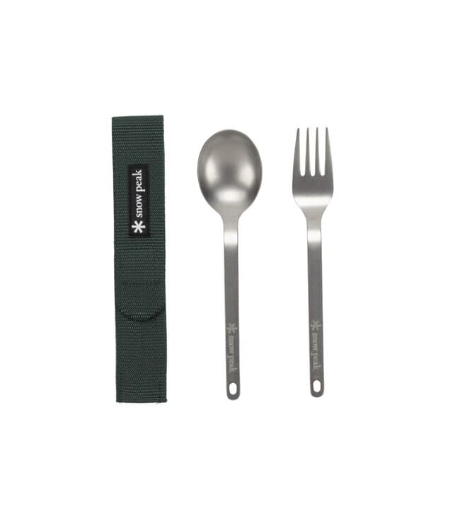 Snow Peak Titanium Fork &amp; Spoon Set