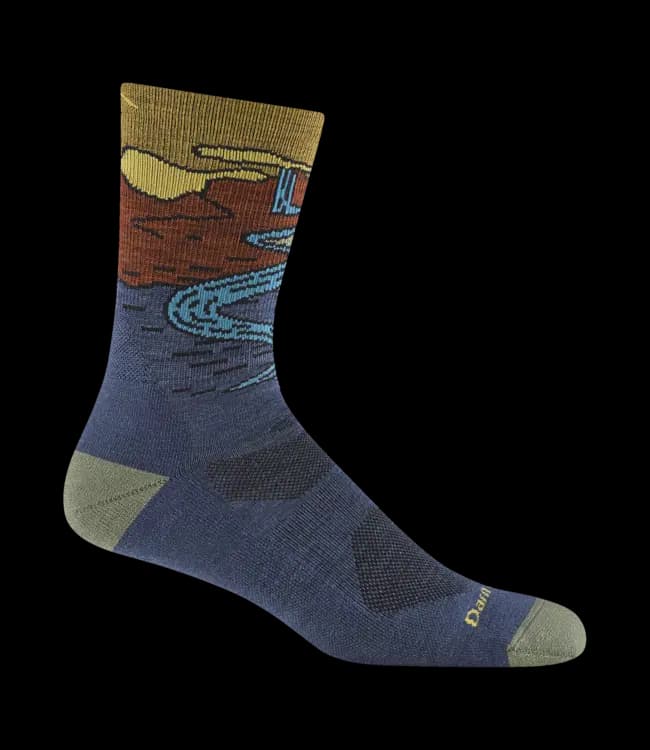 Darn Tough Men's Chasing Waterfalls Micro Crew Lightweight Hiking Sock