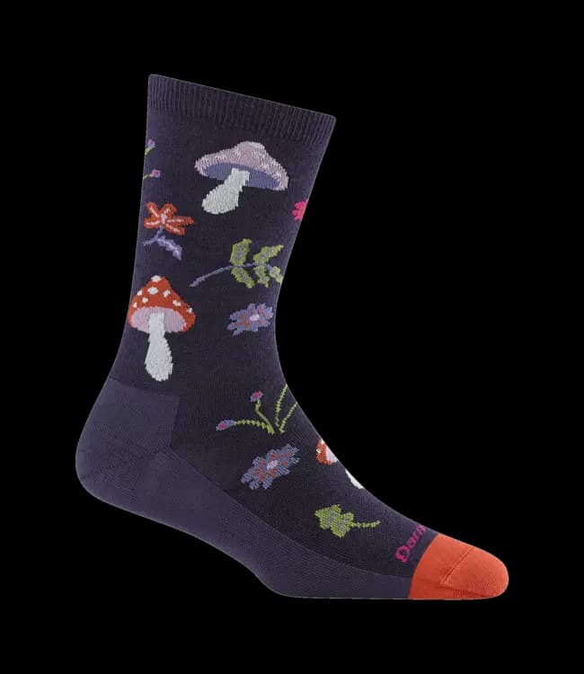 Darn Tough Women's Shroom Bloom Crew Lightweight Lifestyle Socks
